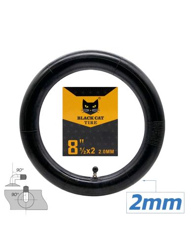 Chambre à air renforcée 8,5x2 pouces Valve 90° (Dualtron Mini et Speedway Leger) Black cat