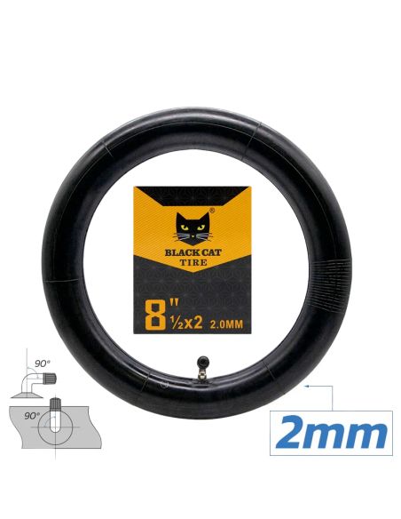 Chambre à air renforcée 8,5x2 pouces Valve 90° (Dualtron Mini et Speedway Leger) Black cat