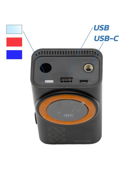 Gonfleur électrique portable pompe à air compresseur de trottinette électrique pompe à air / Powerbank E-wheel