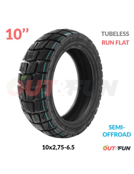 Pneu TUBELESS 10x2,75-6.5 Semi Offroad Run Flat Aoxin