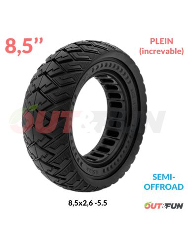 Pneu PLEIN increvable 8,5x2,6 Vsett 8(Av) Vsett 9 (Av&ar)- Kulirin G2 PRO 2023  WATTIZ