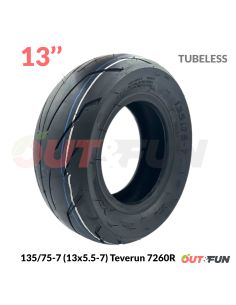 Pneu TUBELESS 13’’135/75-7 (13x5.5-7) Teverun 7260R WATTIZ
