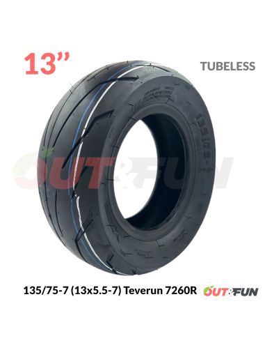 Pneu TUBELESS 13’’135/75-7 (13x5.5-7) Teverun 7260R WATTIZ