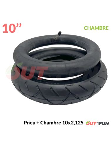 Pneu GONFLABLE + Chambre à air 10x2,125 (17/152) Yuanxing