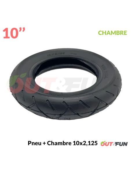 Pneu GONFLABLE + Chambre à air 10x2,125 (17/152) Yuanxing