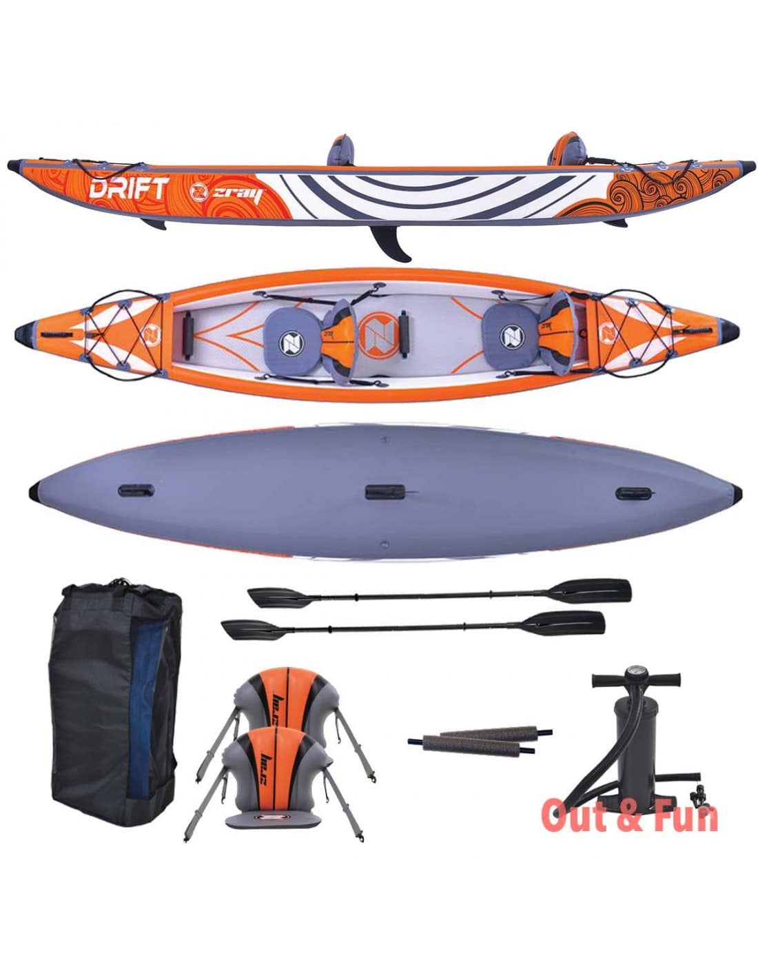 kayak zray drift 100% drop stitch