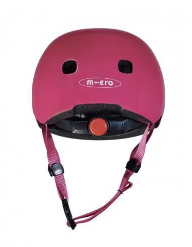 Casque - Framboise brillant avec Led Micro