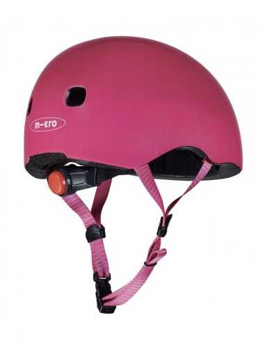 Casque - Framboise brillant avec Led Micro
